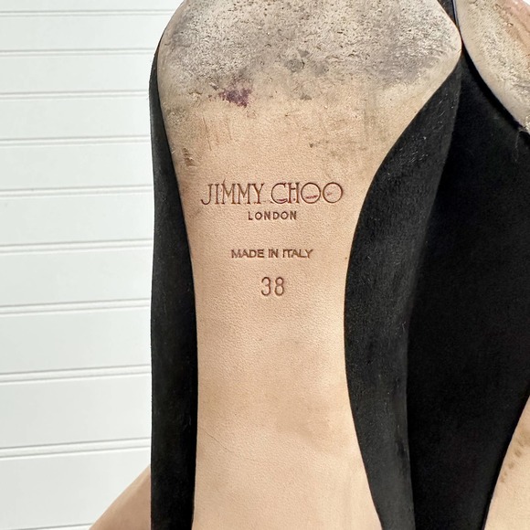 Jimmy Choo Romy Pump Suede Leather Black 85 mm - Picture 4 of 15